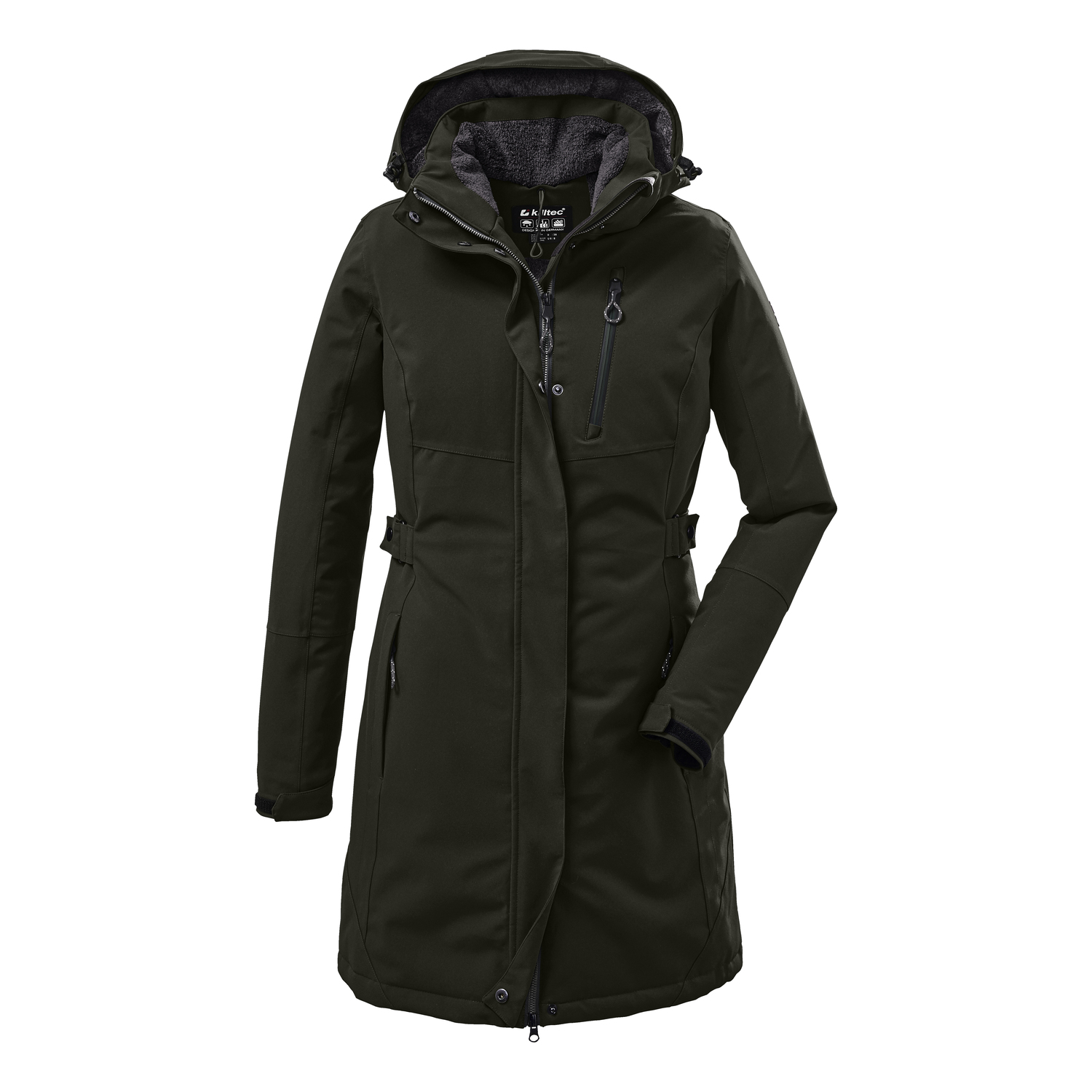 Damen killtec Dunkeloliv KOW 165 WMN PRK 00756 54 Mantel