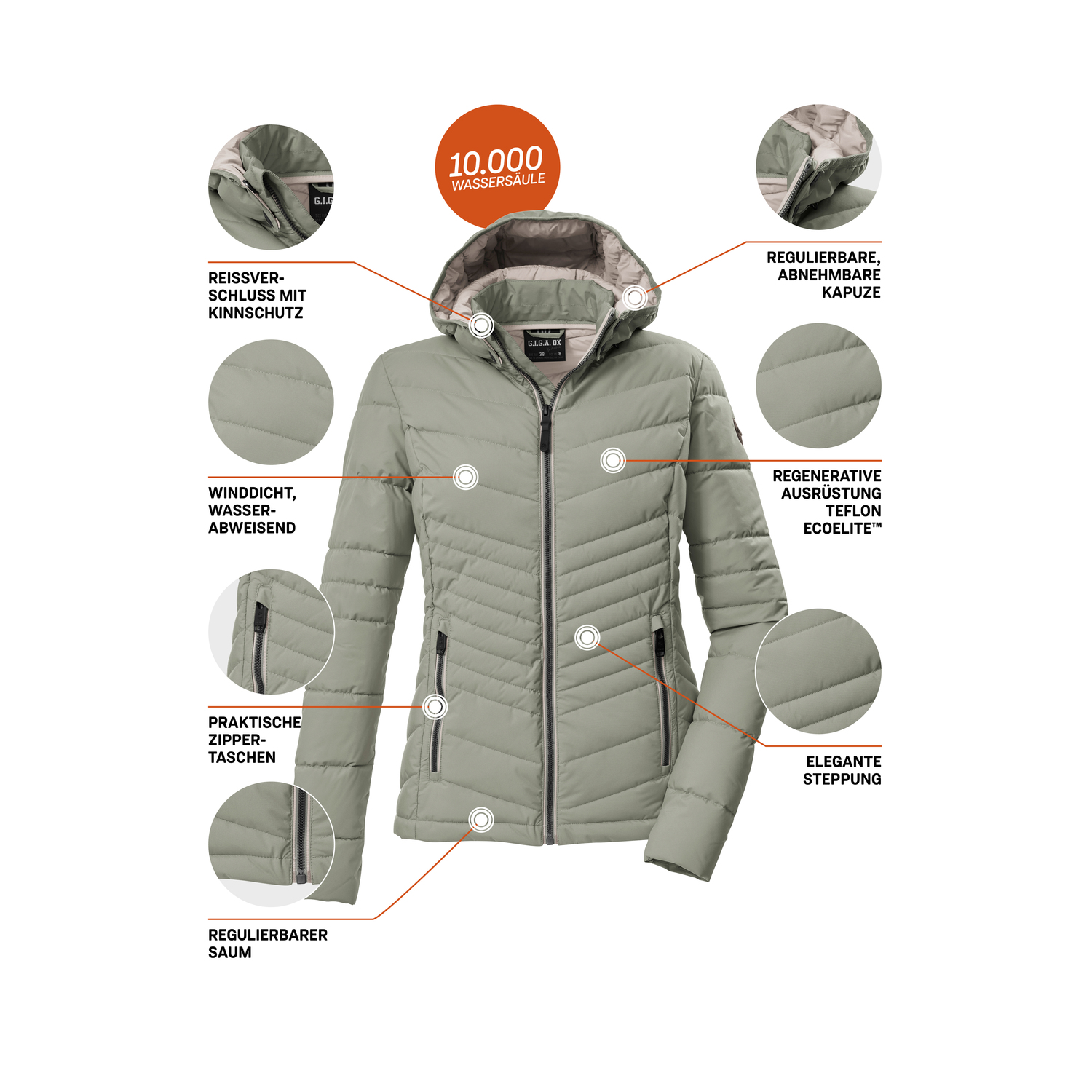 Damen G.I.G.A. DX by killtec Grün GS 91 WMN QLTD JCKT 00704 50 Funktionsjacke