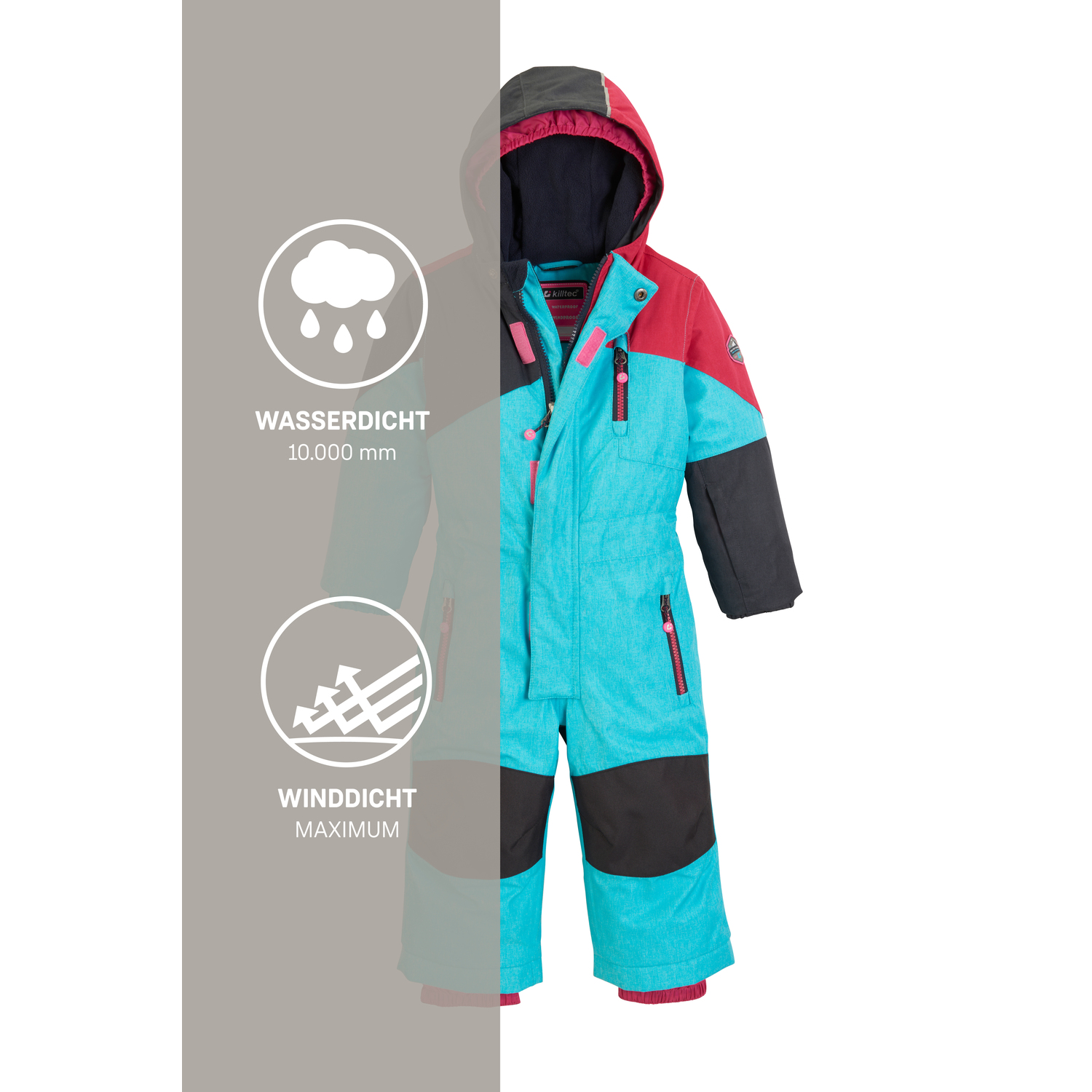 Minis killtec Türkis mit Oberteil Kesley Mini Overall