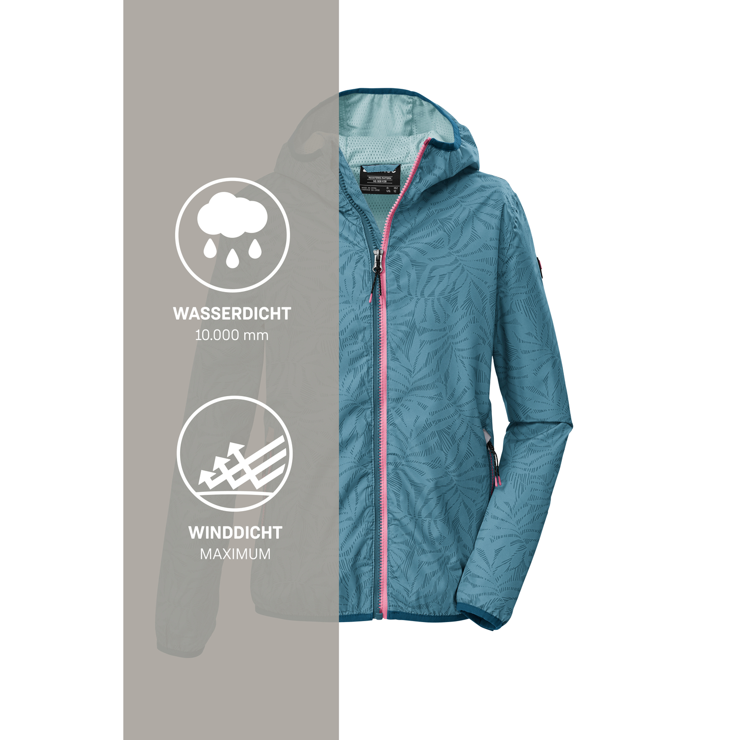 Kinder killtec Blau KOS 163 GRLS JCKT Funktionsjacke