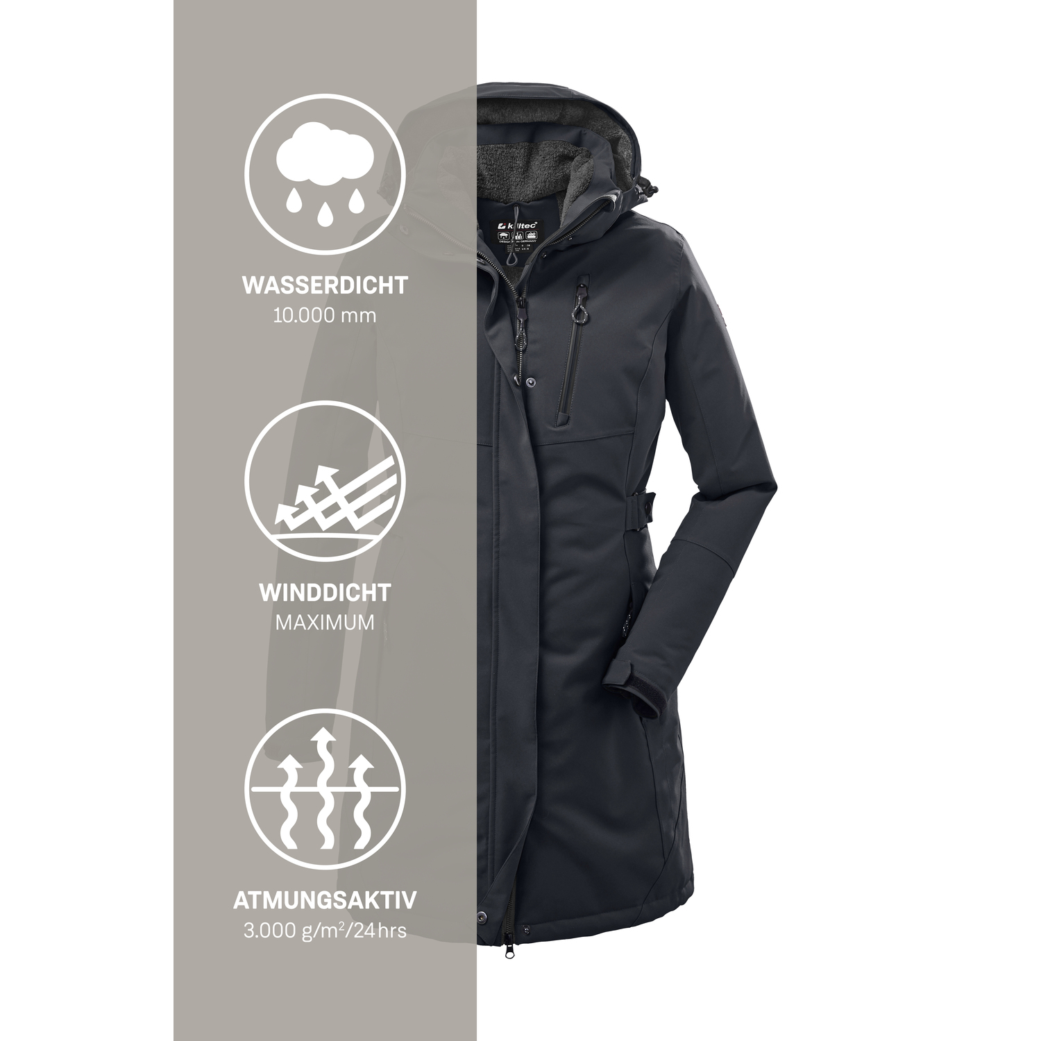 Damen killtec Anthrazit