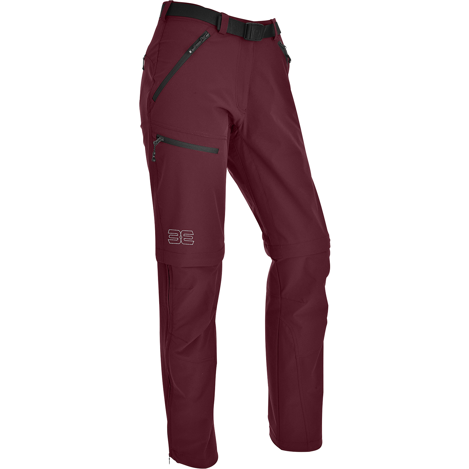 Damen Maul Sport Bordeaux Oakville Ultra - T-Zip-off Hos Hose