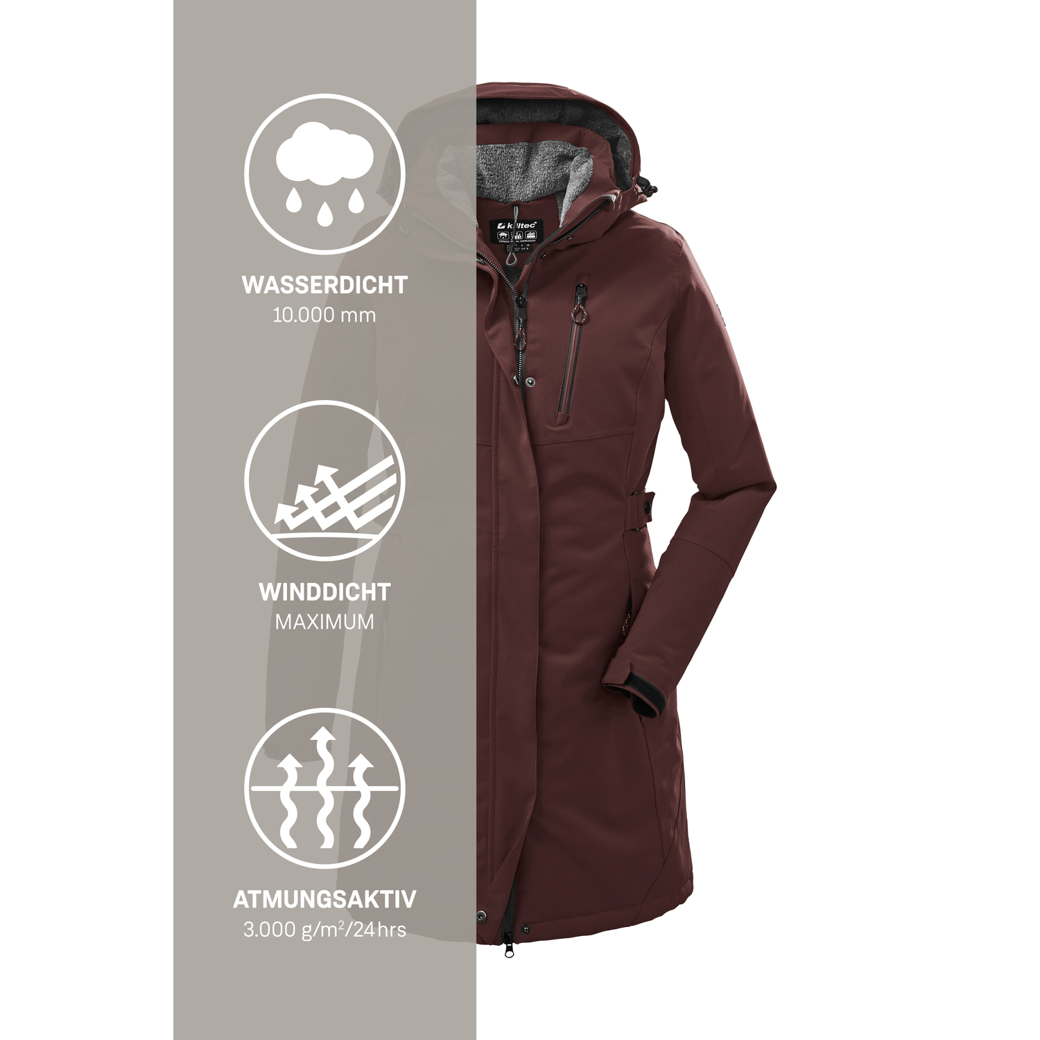 Damen killtec Braun
