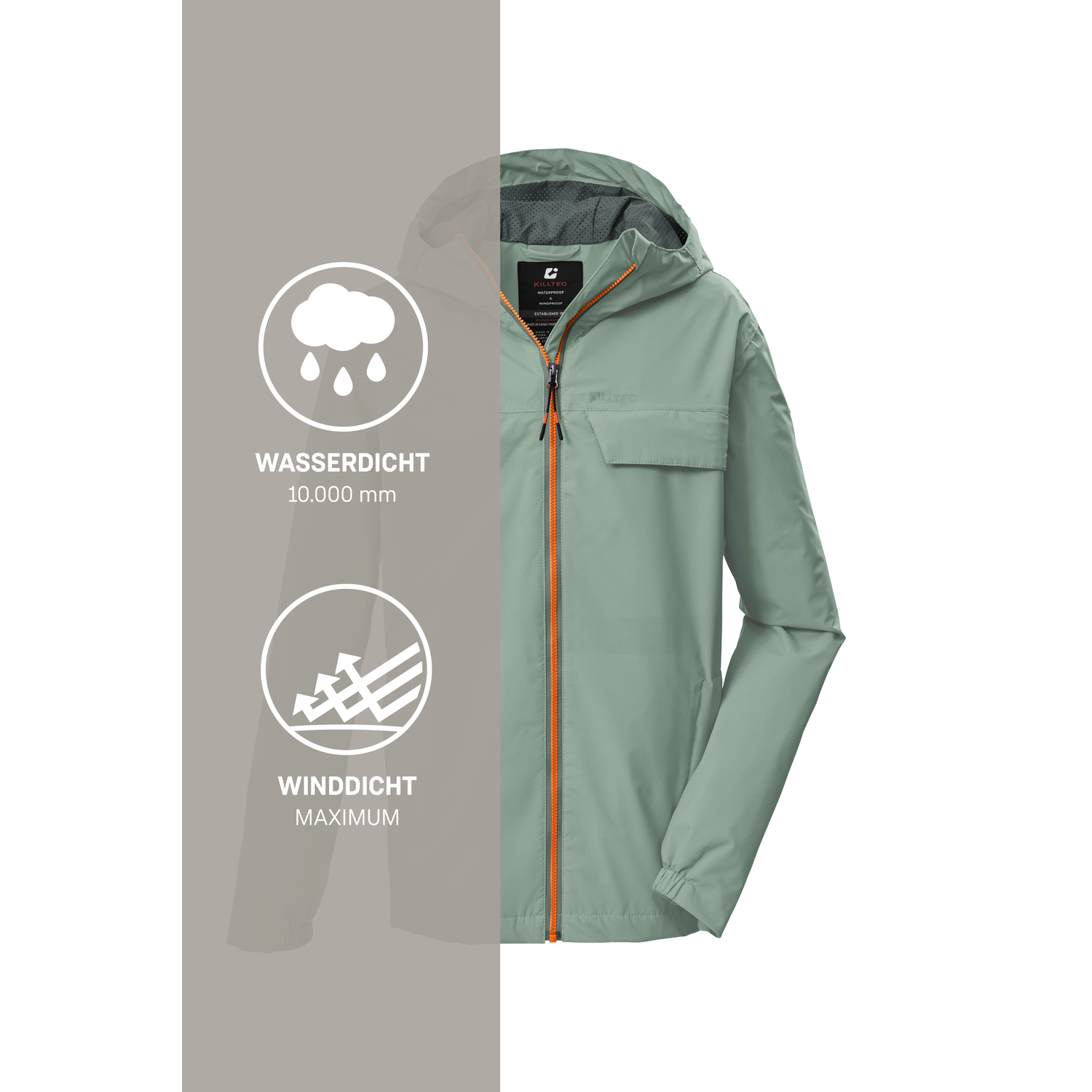 Kinder killtec Grün KOS 125 BYS JCKT Funktionsjacke