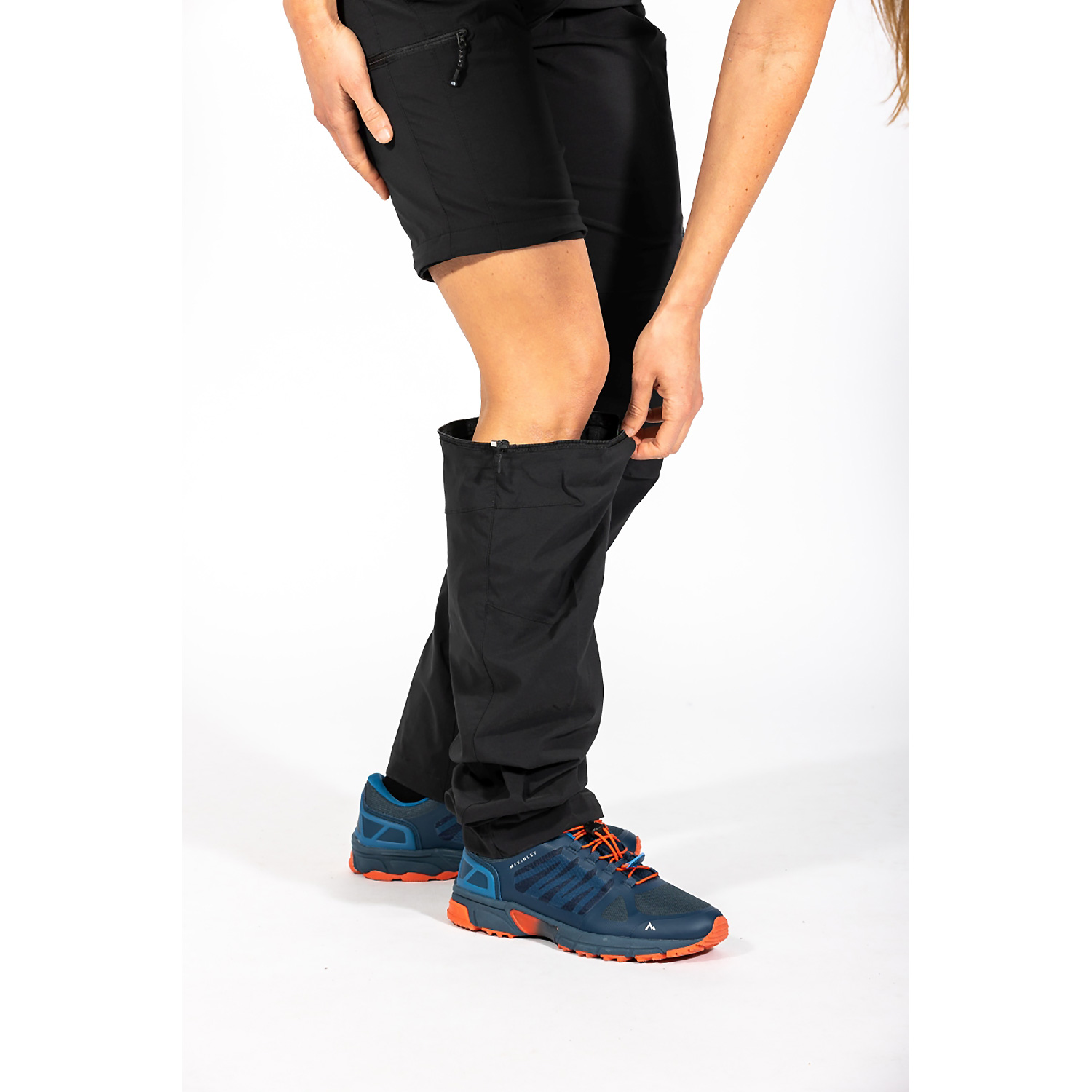 Damen Maul Sport Schwarz Hamilton 2XT - 2 in 1-zipp Hos Hose