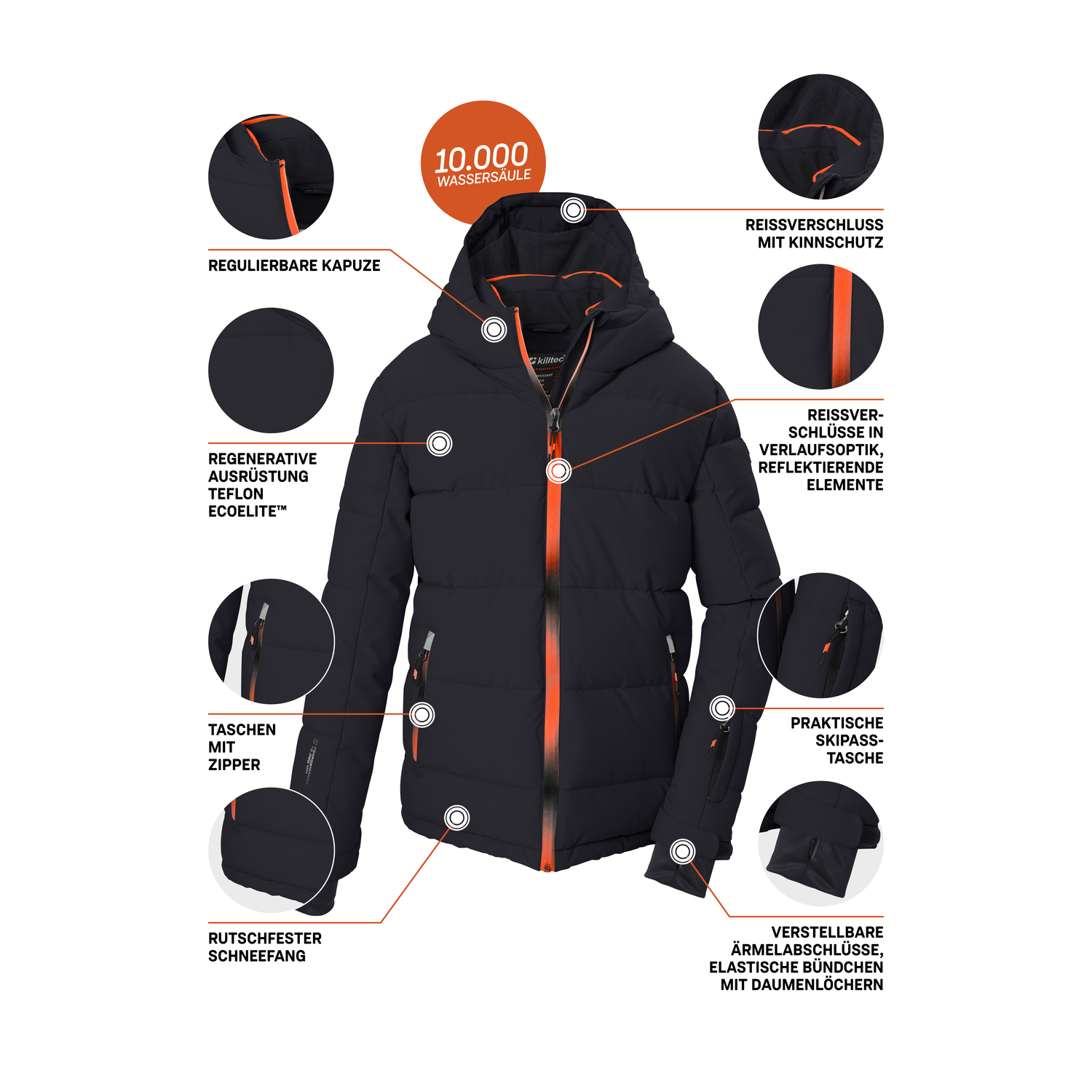 Kinder killtec Schwarz