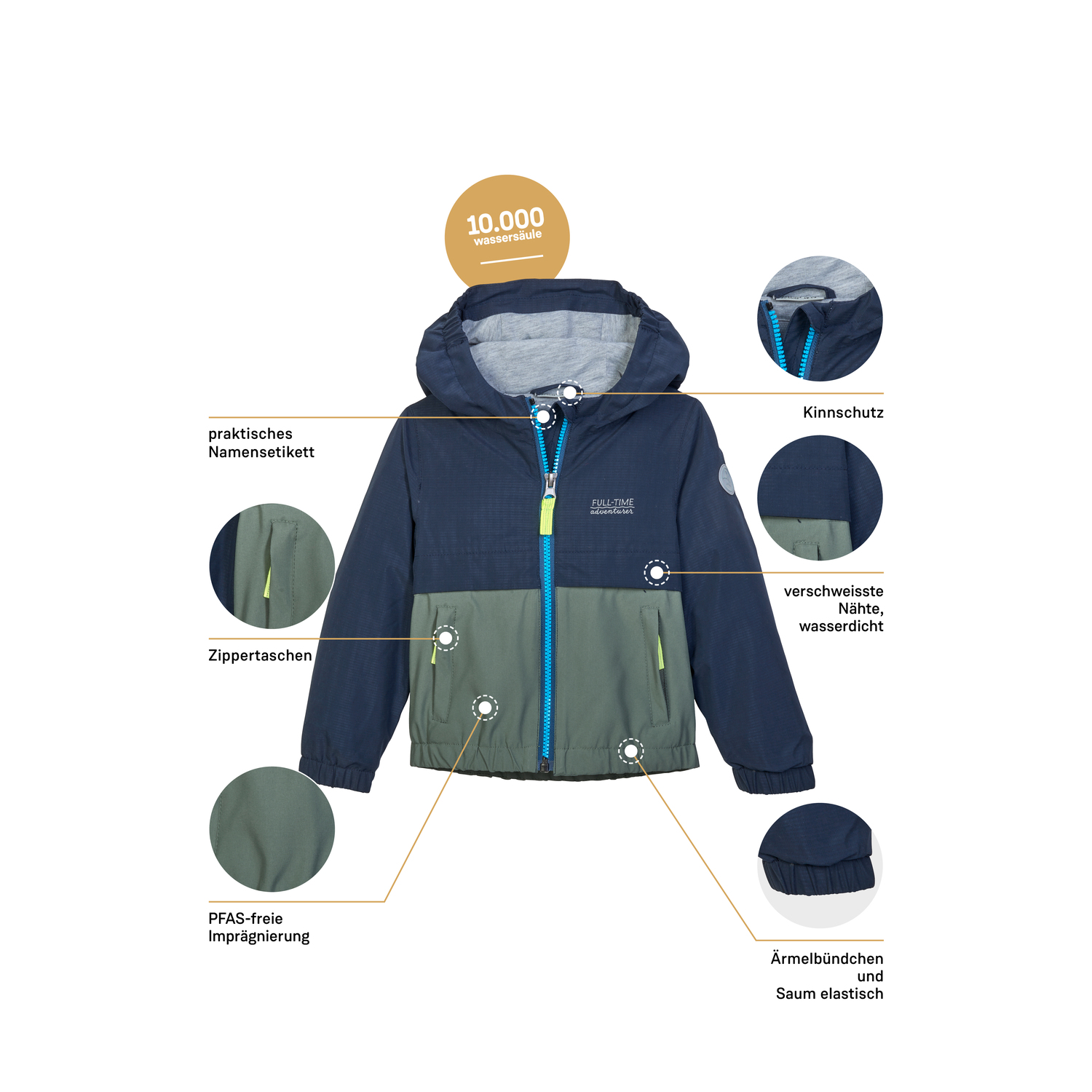 Minis first instinct by killtec Blau FIOS 7 MNS JCKT 00814 122/8 Funktionsjacke