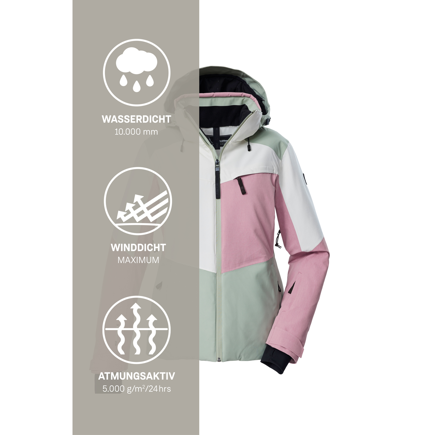 Damen killtec Grün KSW 39 WMN SKI JCKT 00741 46 Funktionsjacke
