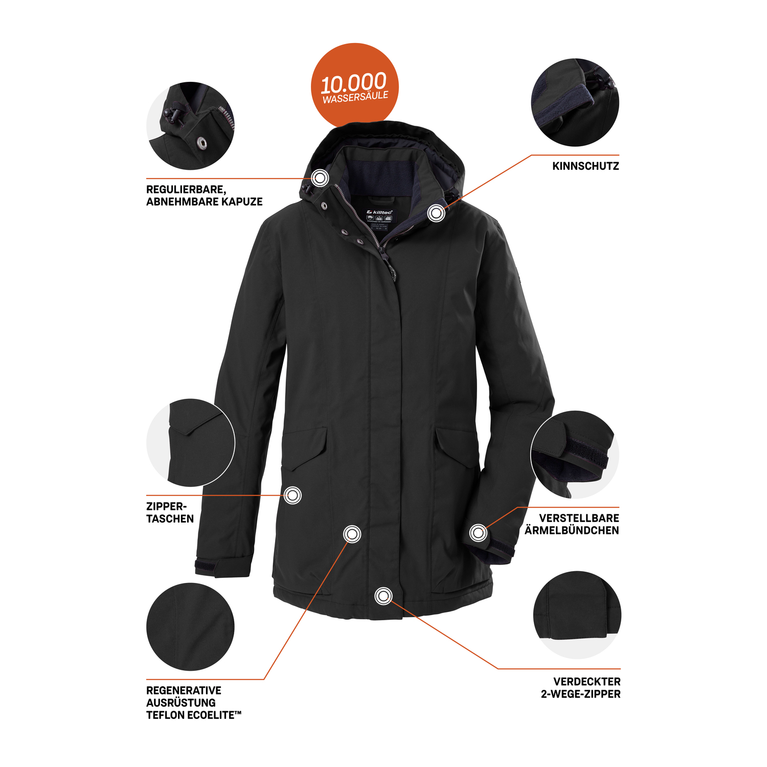 Damen killtec Schwarz